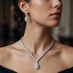 Load image into Gallery viewer, Elegant 925 Sterling Silver Necklace & Earring Set