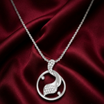 Load image into Gallery viewer, Yuva Luxe 925 Silver Pendant with Chain