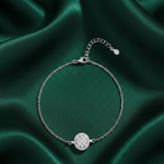 Load image into Gallery viewer, Desire Circle 925 Sterling Silver Bracelet with Adjustable length