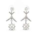 Load image into Gallery viewer, Designer 925 Sterling Silver Necklace & Earrings Set with Sparkling Cubic Zirconia Stones