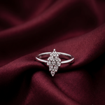 Load image into Gallery viewer, 925 Sterling Silver Marquise Shape Sparkling Halo Ring For Women