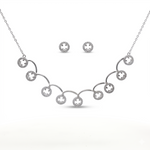 Load image into Gallery viewer, Premium 925 Silver Necklace & Earrings Set for Women