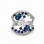 Load image into Gallery viewer, Eternal Classic 925 Sterling Silver Half Eternity Ring