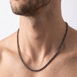 Load image into Gallery viewer, Silver Modern Link 925 Sterling Silver Men's Chain 22 Inch
