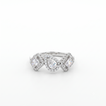Load image into Gallery viewer, Dazzling 925 Sterling Silver Round Cut Halo Ring for Women