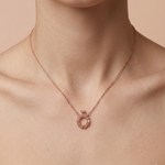 Load image into Gallery viewer, 925 Sterling Silver Round Shape Pendant Necklace with Adjustable Length