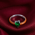 Load image into Gallery viewer, Royal Rainbow Heart 925 Sterling Silver Ring