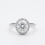 Load image into Gallery viewer, Timeless 925 Sterling Silver Solitaire Halo Ring Luxury Shine
