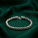 Load image into Gallery viewer, 925 Sterling Silver 7 Inch Men's Rope Bracelet