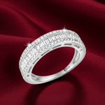 Load image into Gallery viewer, Sparkling Eternity Baguette 925 Sterling Silver Ring