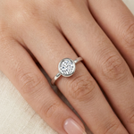 Load image into Gallery viewer, Shubham Bezel 925 Sterling Silver Solitaire Ring