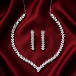 Load image into Gallery viewer, Premium 925 Silver Necklace & Earrings Set for Women
