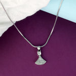 Load image into Gallery viewer, Yuva Ballerina Sterling Silver Pendant with chain (Chain Length 18 inches)