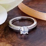 Load image into Gallery viewer, Pratham Solitaire 925 Silver Ring