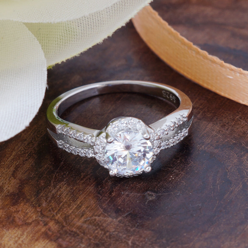 Subham Halo 925 Silver Ring