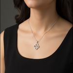 Load image into Gallery viewer, Elegant 925 Sterling Silver Pendant with Chain & Earrings Set