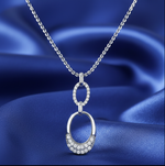 Load image into Gallery viewer, Elegant 925 Sterling Silver Pendant with Chain & Earrings Set