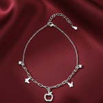 Load image into Gallery viewer, Madhuban Apple 925 Sterling Silver Anklets with Adjustable Length