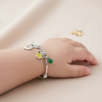 Load image into Gallery viewer, One Pair Bloom Kids 925 Silver Bracelet (Age Group: Newborn to 3 years)