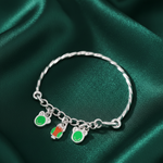 Load image into Gallery viewer, One Pair Bloom Kids 925 Silver Bracelet (For: Newborn to 3 Years)