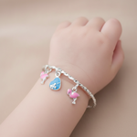 Load image into Gallery viewer, One Pair Bloom Kids 925 Silver Bracelet (For: Newborns to 3 years)