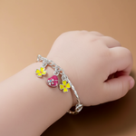 Load image into Gallery viewer, One Pair Bloom Kids 925 Silver Bracelet (For: Newborns to 3 years)
