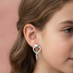 Load image into Gallery viewer, Heart Huggies Bali 925 Sterling Silver Earrings