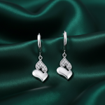 Load image into Gallery viewer, Love duo 925 Silver Bali Earring