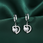 Load image into Gallery viewer, Heart Bali 925 Silver Earrings