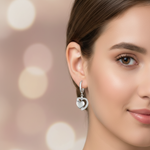 Load image into Gallery viewer, Heart Bali 925 Silver Earrings