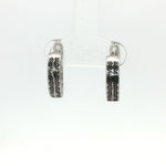 Load image into Gallery viewer, Chic 925 Silver Hoop Earrings with Brilliant Cut CZ Drop