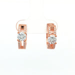 Load image into Gallery viewer, Timeless 925 Sterling Silver Sparkle Hoop Drop Earrings
