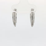 Load image into Gallery viewer, Trendy 925 Silver Hoop Earrings with Sparkling For Women