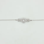 Load image into Gallery viewer, Heart Shape 925 Sterling Silver Bracelet With Adjustable Length