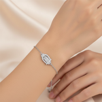 Load image into Gallery viewer, Buckle up 925 Sterling Silver Bracelet with Adjustable length