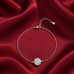 Load image into Gallery viewer, Desire Circle 925 Sterling Silver Bracelet with Adjustable length
