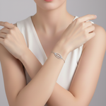 Load image into Gallery viewer, Ivy Red 925 Sterling Silver Bracelet (Length 18 cm Adjustable)