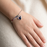 Load image into Gallery viewer, 925 Sterling Silver Heart Shape Bracelet With Adjustable Length
