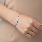 Load image into Gallery viewer, Aura 925 Sterling Silver Bracelet with Adjustable Length