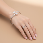 Load image into Gallery viewer, Two heart 925 Silver Bracelet TBR-764