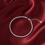 Load image into Gallery viewer, Full Eternity Tennis 925 Silver Bracelet Adjustable Length