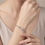 Load image into Gallery viewer, Prosperity 925 Silver Bracelet Openable Free Size