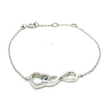 Load image into Gallery viewer, Heart Shape 925 Sterling Silver Bracelet with Adjustable Length