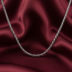 Load image into Gallery viewer, Silver Modern Link 925 Sterling Silver Men's Chain 20 inch