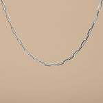 Load image into Gallery viewer, Silver Modern Link 925 Sterling Silver Men's Chain 18.5 Inch