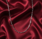 Load image into Gallery viewer, Silver Modern Link 925 Sterling Silver Men's Chain 18.5 Inch