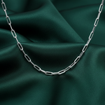 Load image into Gallery viewer, Silver Modern Link 925 Sterling Silver Men's Chain 18.5 Inch