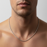 Load image into Gallery viewer, Silver Link 925 Sterling Silver Men's Chain 18.5 Inch