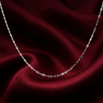 Load image into Gallery viewer, Silver Link 925 Sterling Silver Women's Chain 19 Inch