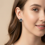 Load image into Gallery viewer, Eden 925 Sterling Silver Oxidized Earrings for Women's